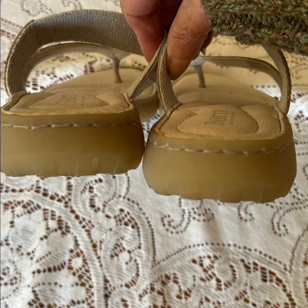 Born Women's Tan Beige Dual-Strap Sandals - Picture 7 of 8